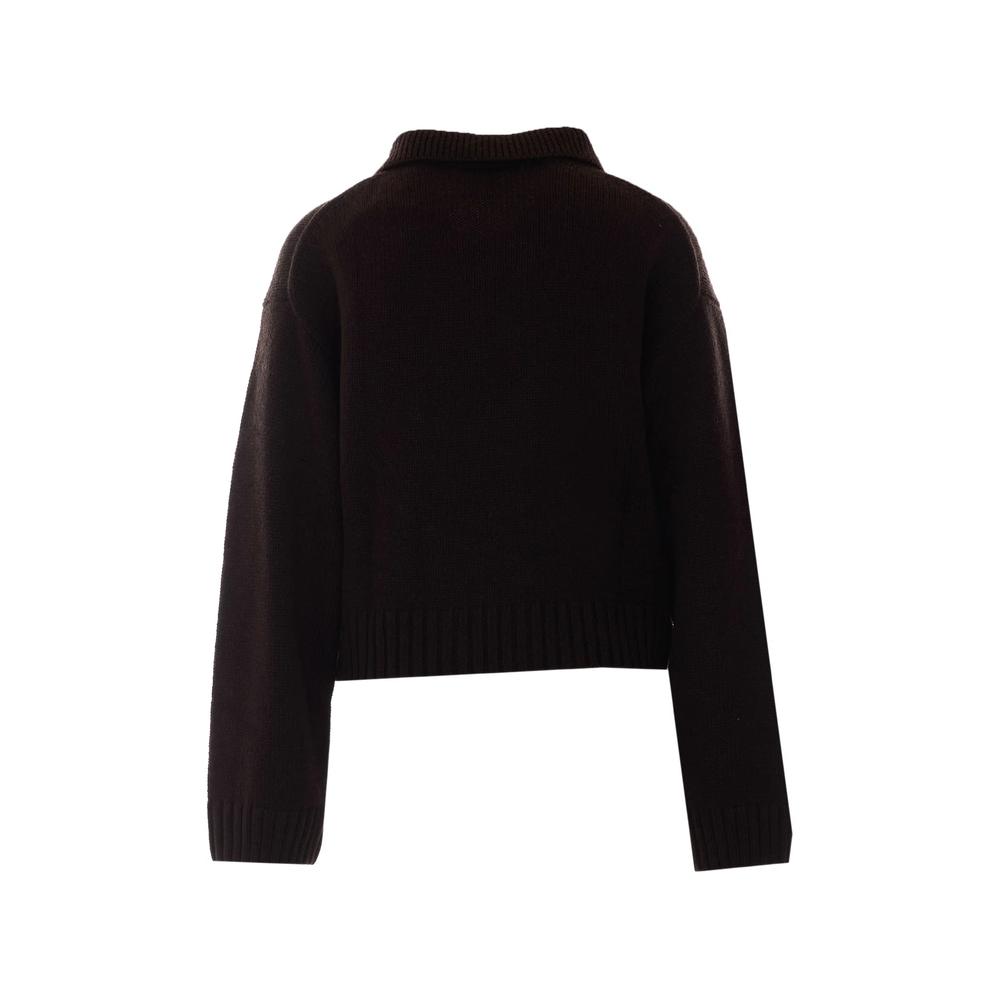 double-breasted knitted cardigan 2