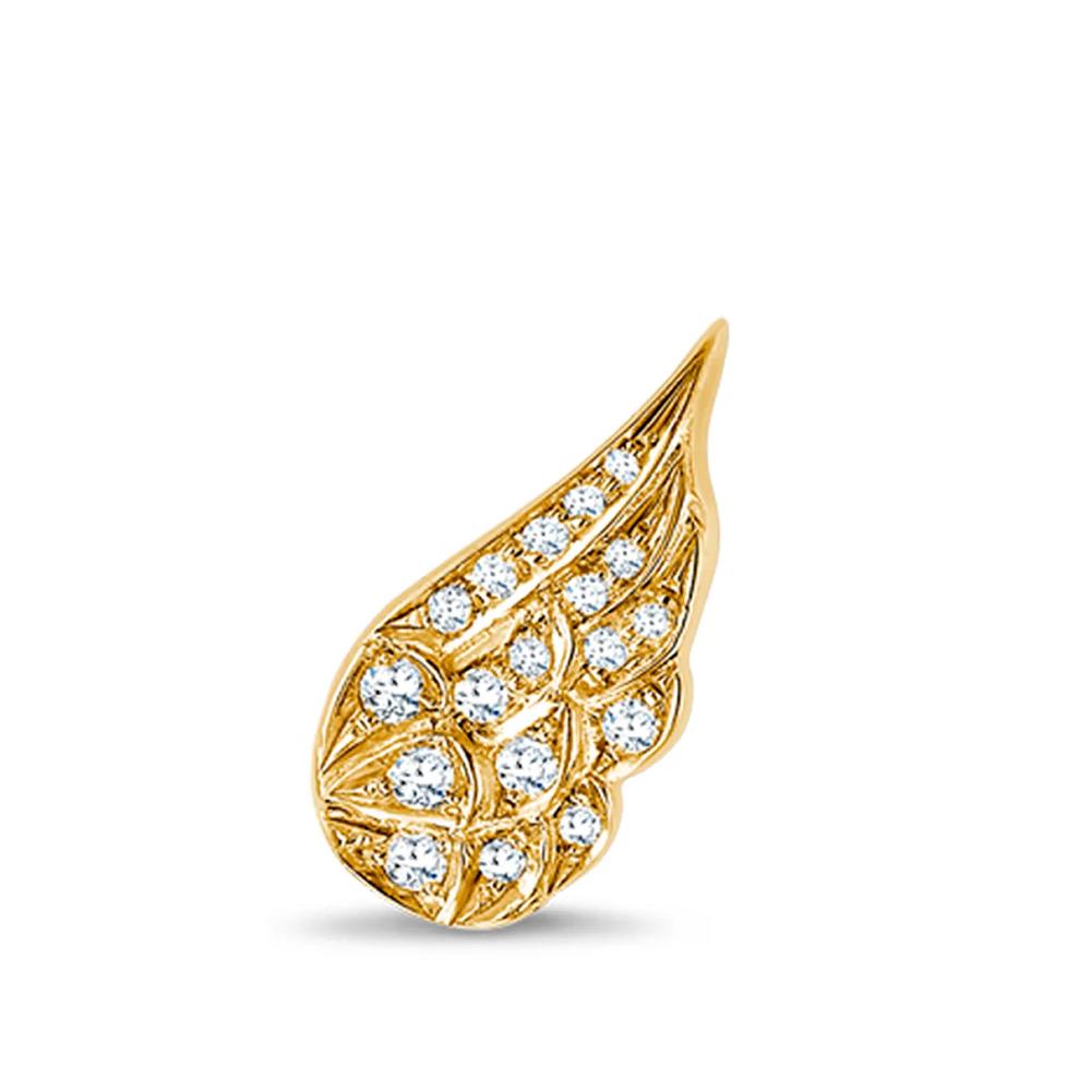 Серьги Tiara из желтого золота с бриллиантами 2