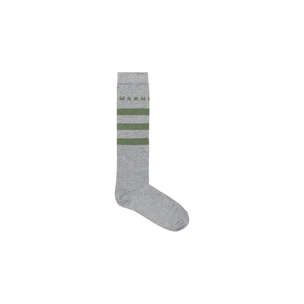 Носки и колготки Marni Kids Socks 'Grey/Green' 1