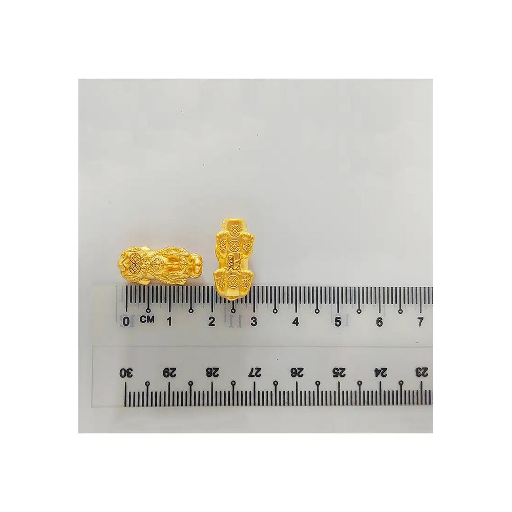 999.9/24K Чистое золото 3D подвеска Пиксиу (1.23 г ±) 5