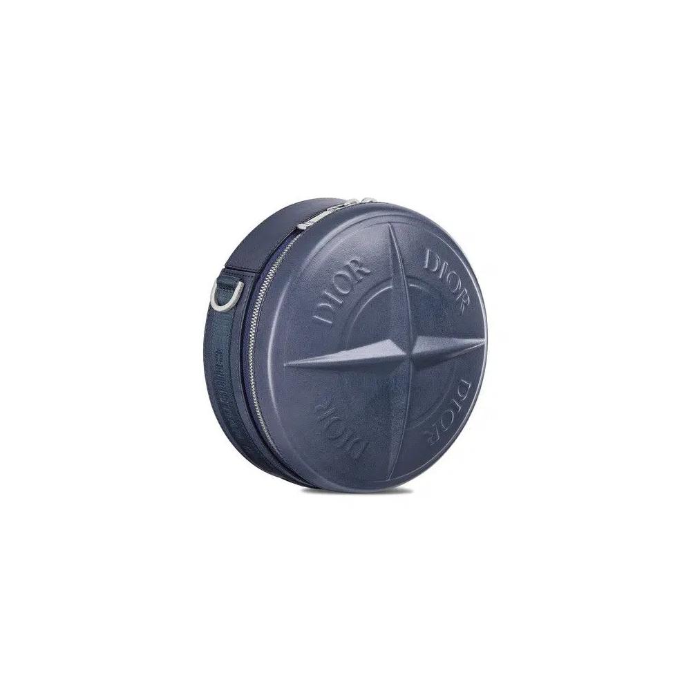 Сумки Dior x Stone Island Round Bag 'Синий' 3