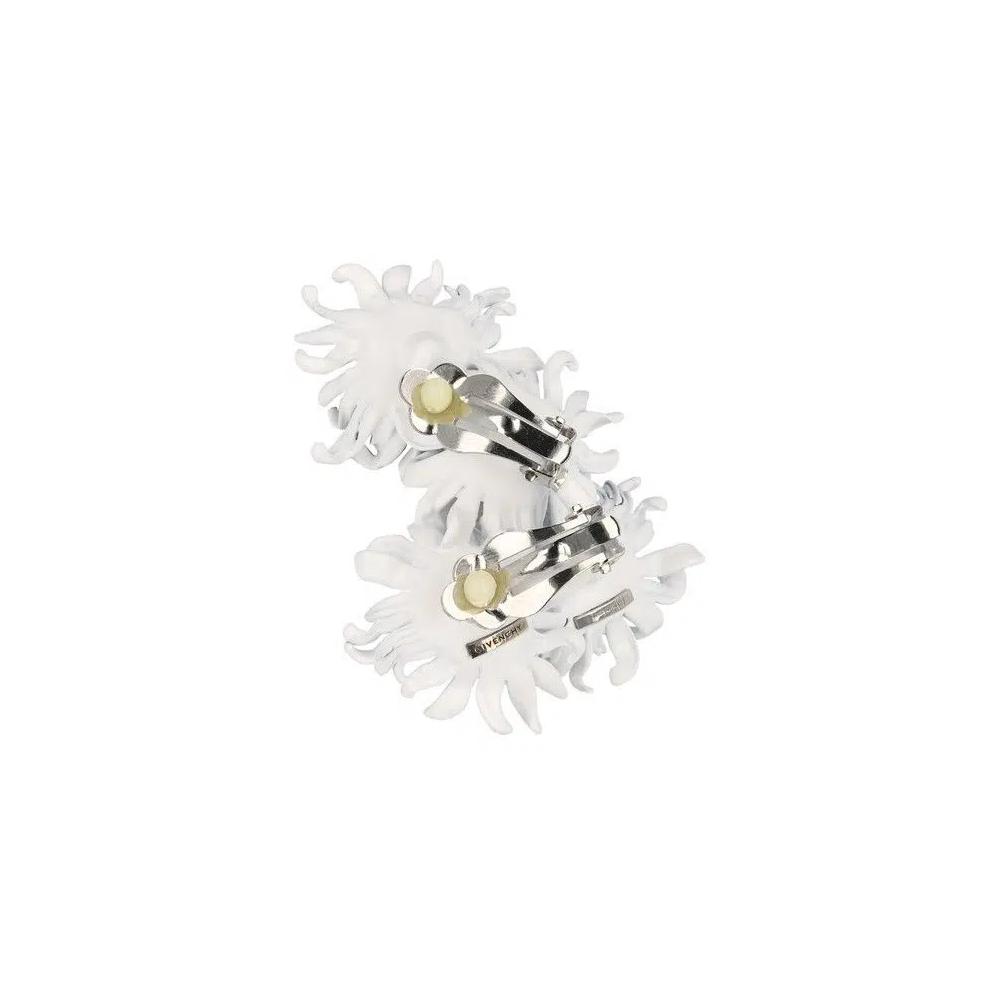 Серьги Givenchy Daisy Pendant Ear Crawler 'Белый' 2