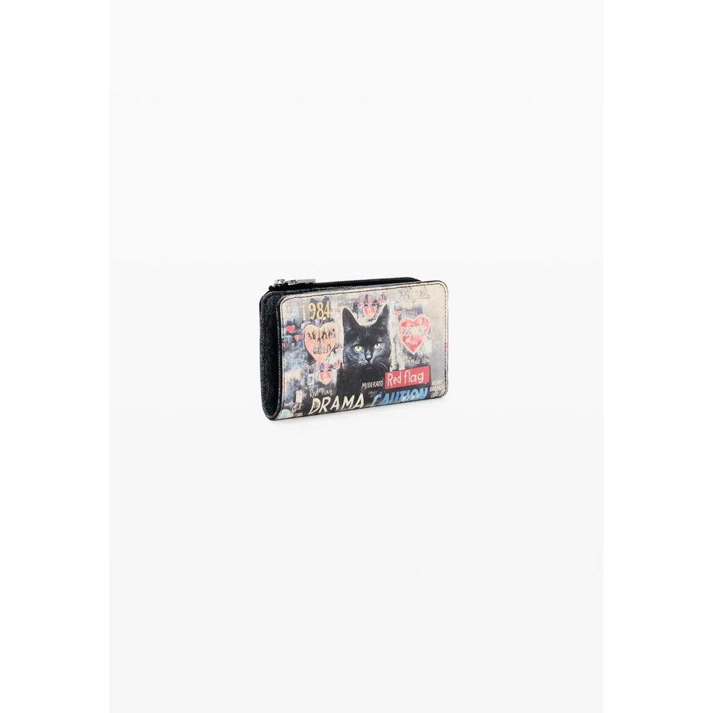 CAT Бифолд-кошелек с граффити-принтом 3