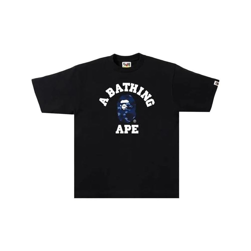 Футболки BAPE Color Camo College Tee 'Black/Navy' 1