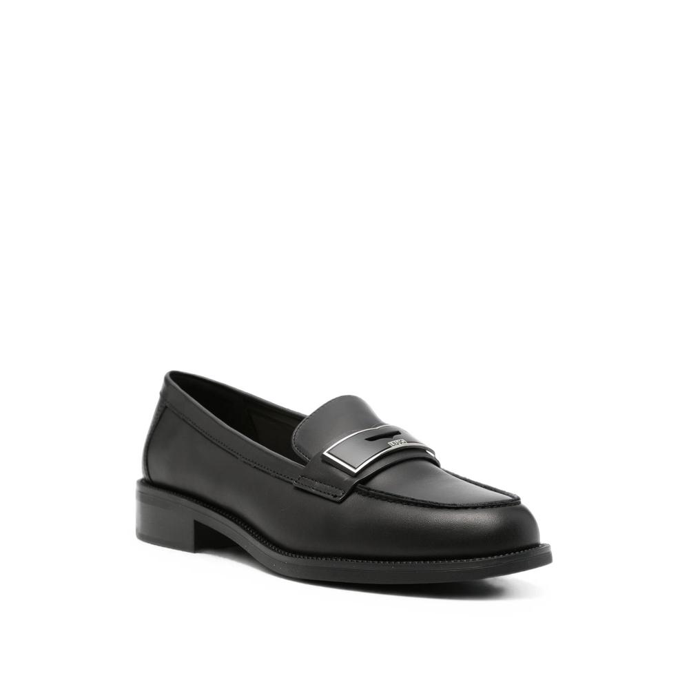 Madison logo-plaque leather loafers 2