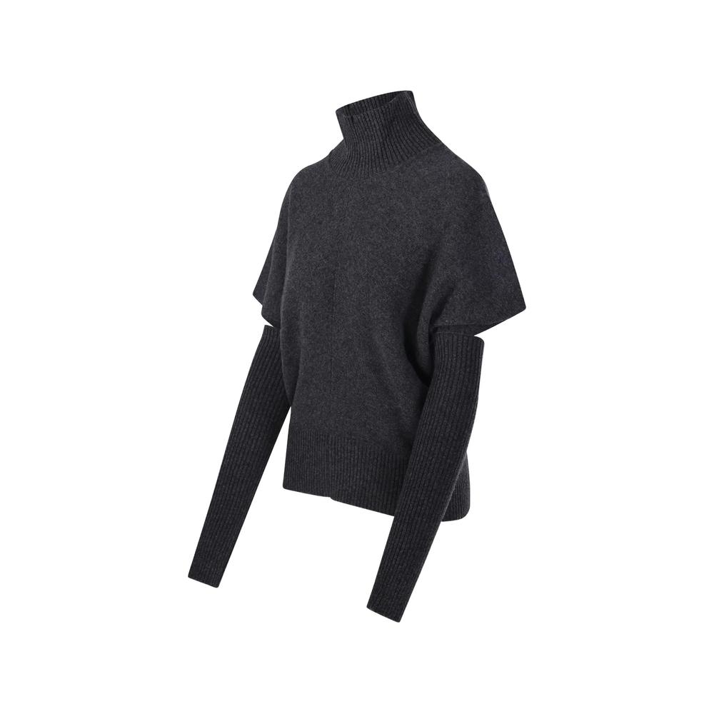 cut-out high-neck sweater 2