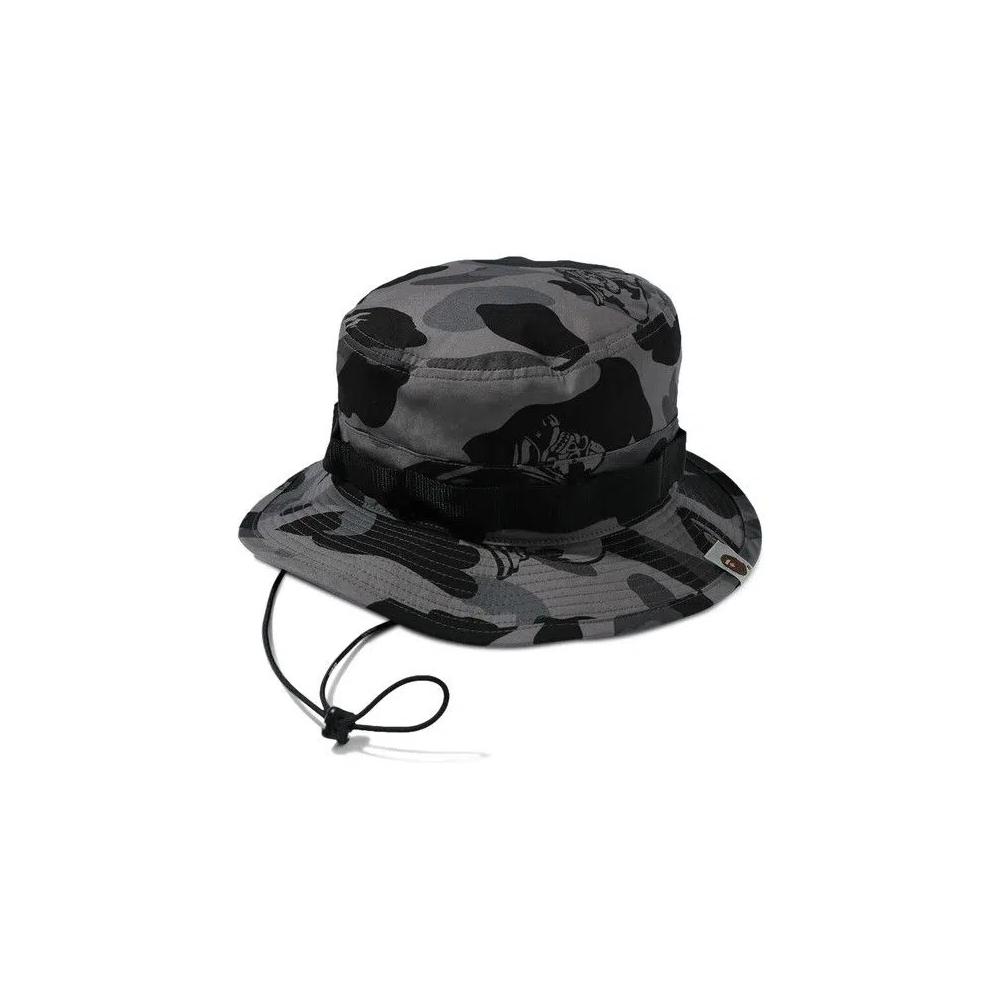 Панама BAPE Ursus Camo Military Hat 'Black' 1