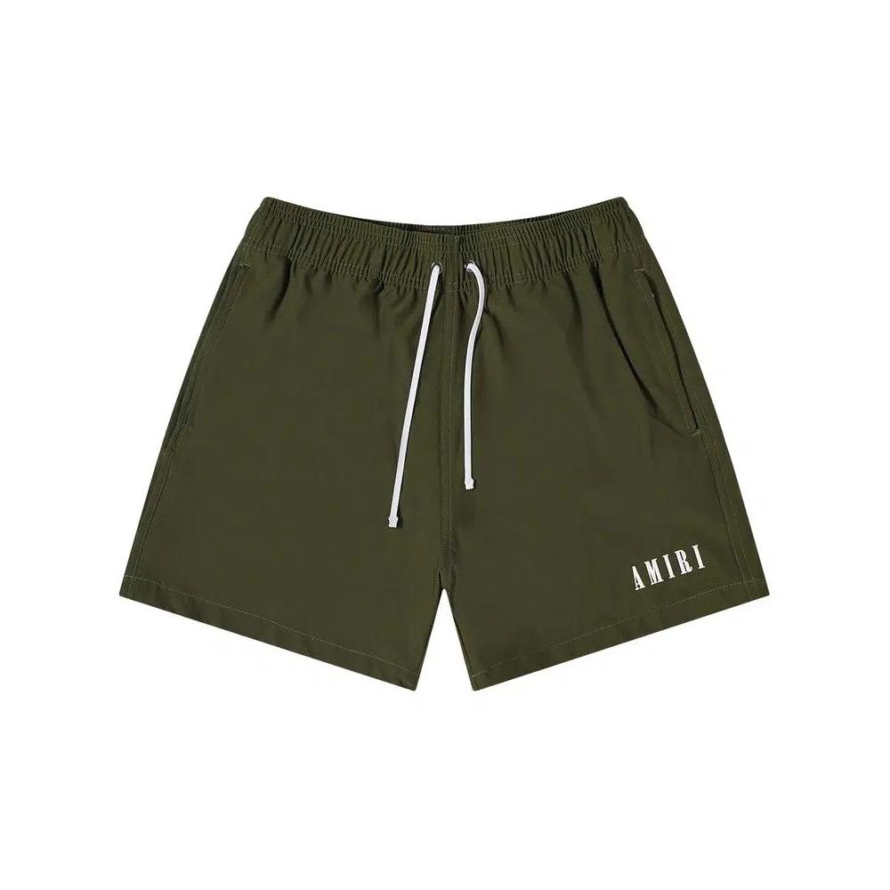 Плавки Amiri Core Logo Swim Trunk 'Olive Green' 1