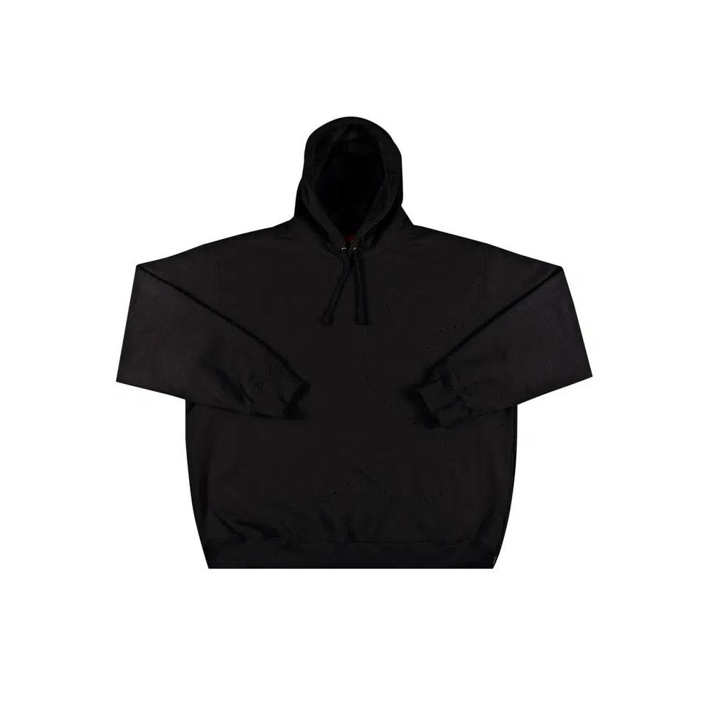 Худи Supreme Laser Cut S Logo Hooded Sweatshirt 'Black' 1