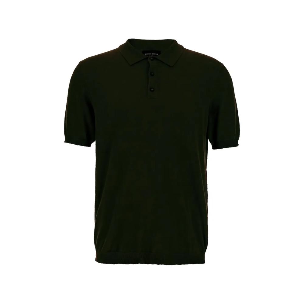 short-sleeve textured polo shirt 1