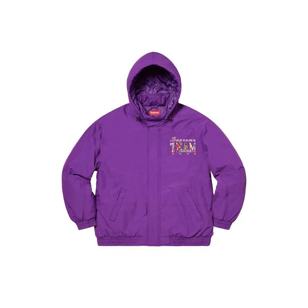 Пуховики Supreme Team Puffy Jacket 'Фиолетовый' 1