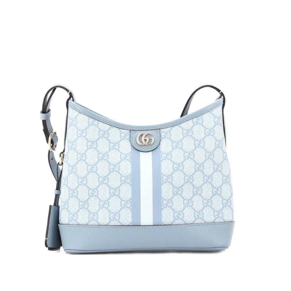 Маленькая сумка на плечо Ophidia Open Bucket Bag из канваса с узором GG 1
