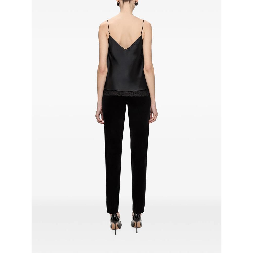 satin lace-trim top 4
