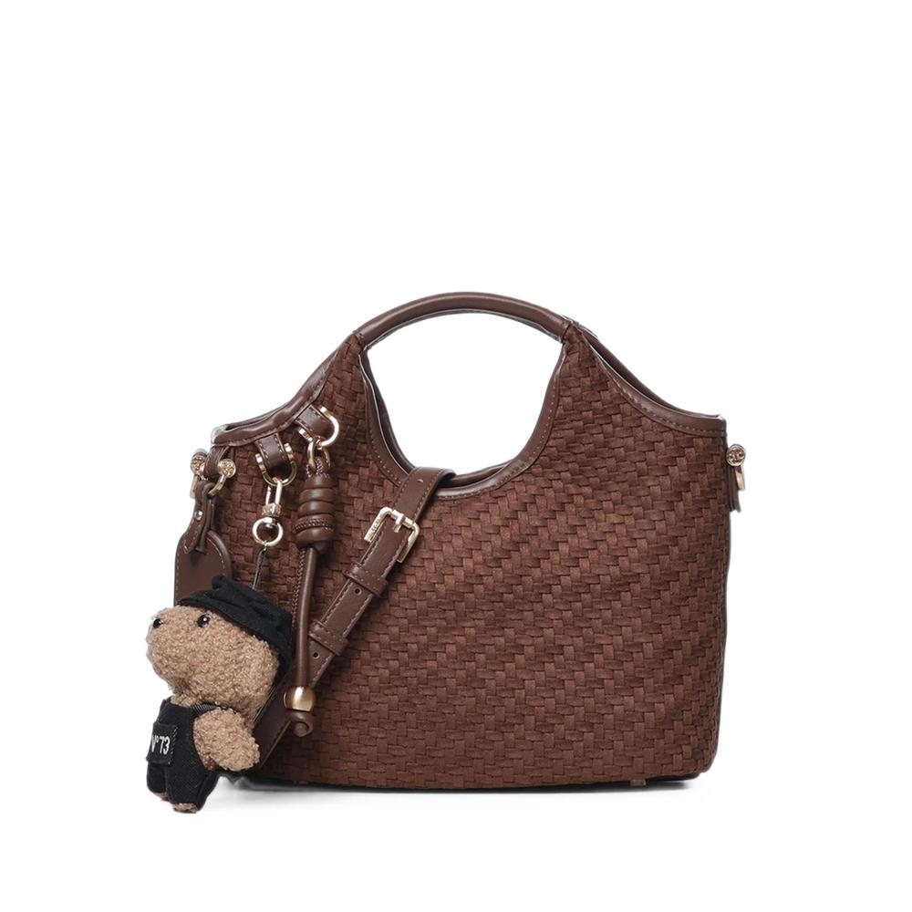 Zelda woven-effect shoulder bag 1