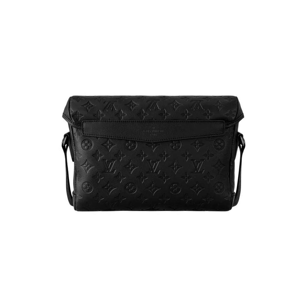 Сумки через плечо Louis Vuitton Messenger Voyager Pm 'Black Monogram Shadow Calfskin Leather' 2