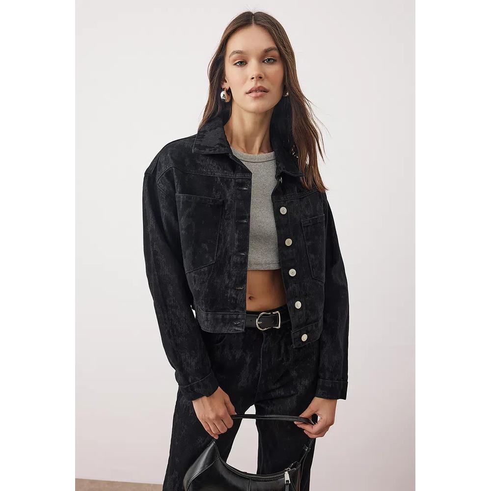 Suede-Look Denim Jacket 1