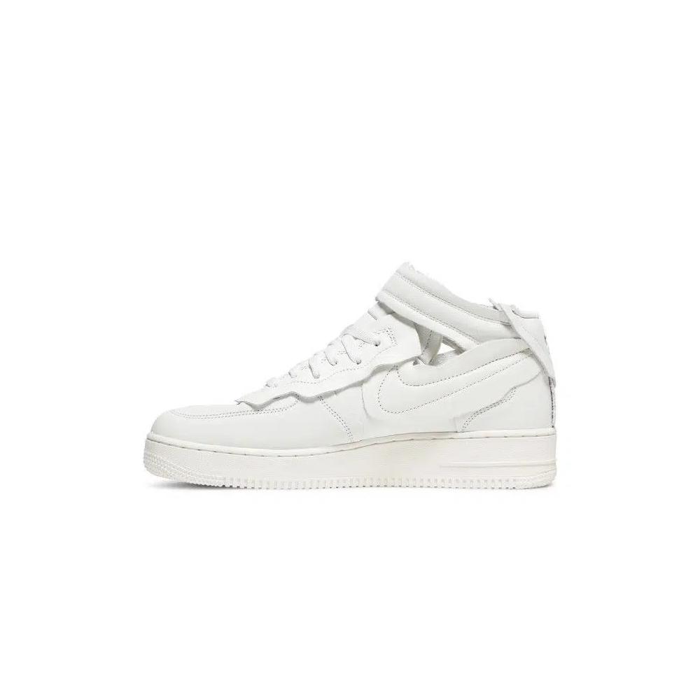 Кроссовки Comme des Garçons x Nike Air Force 1 Mid «Triple White» 3