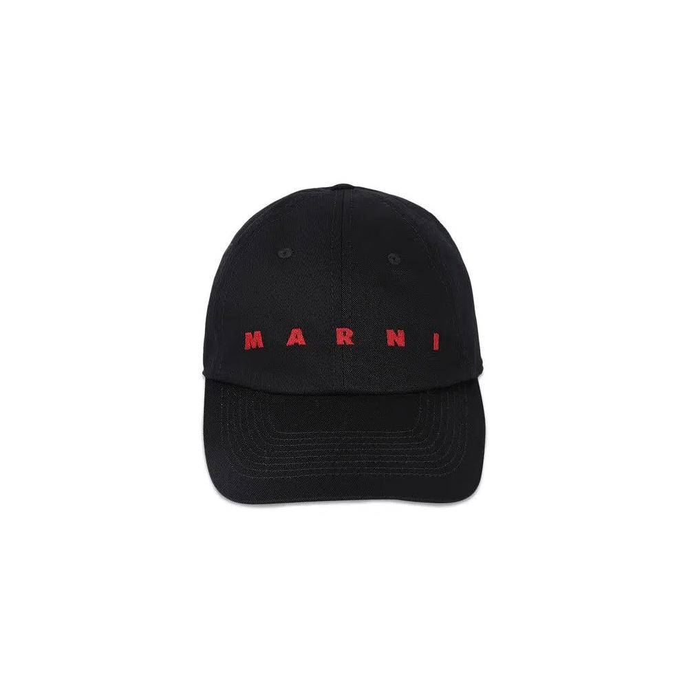 Бейсболки Marni Logo Baseball Hat 'Black' 1