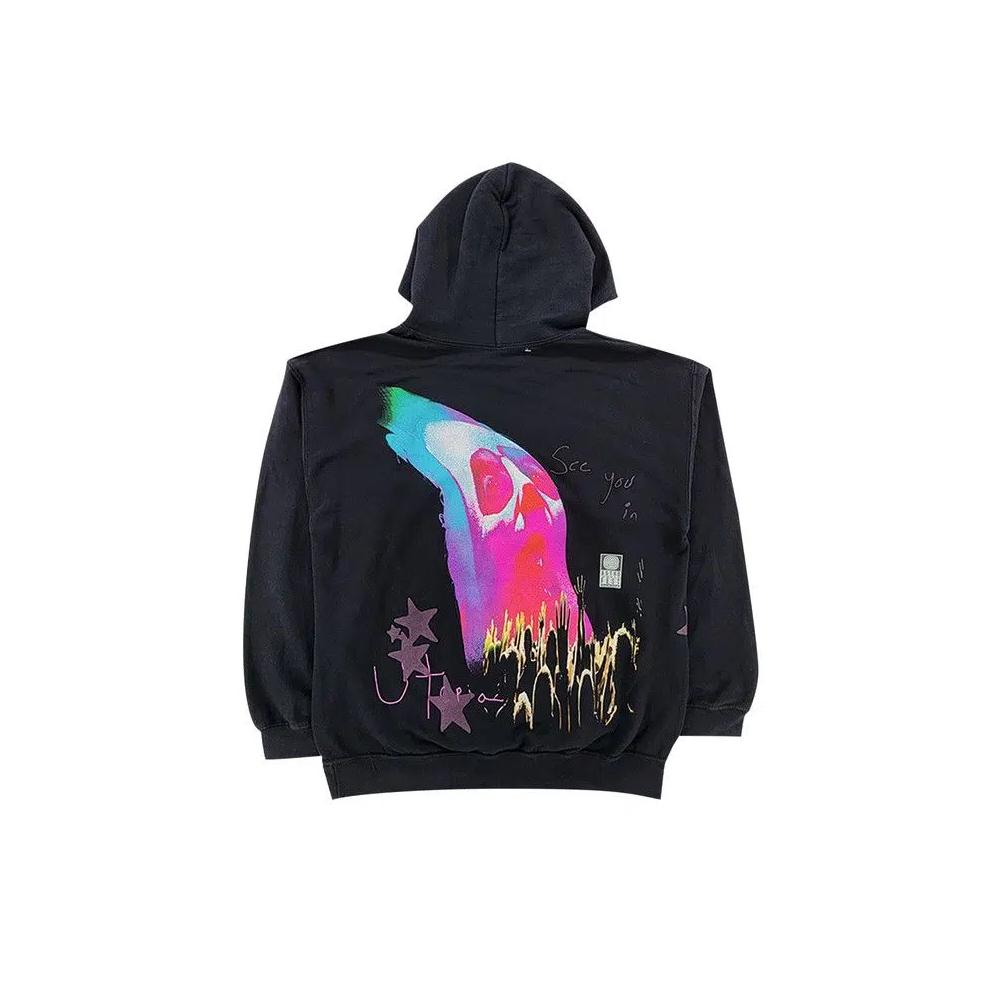 Худи Cactus Jack by Travis Scott Face Melt Hoodie 'Черный' 2