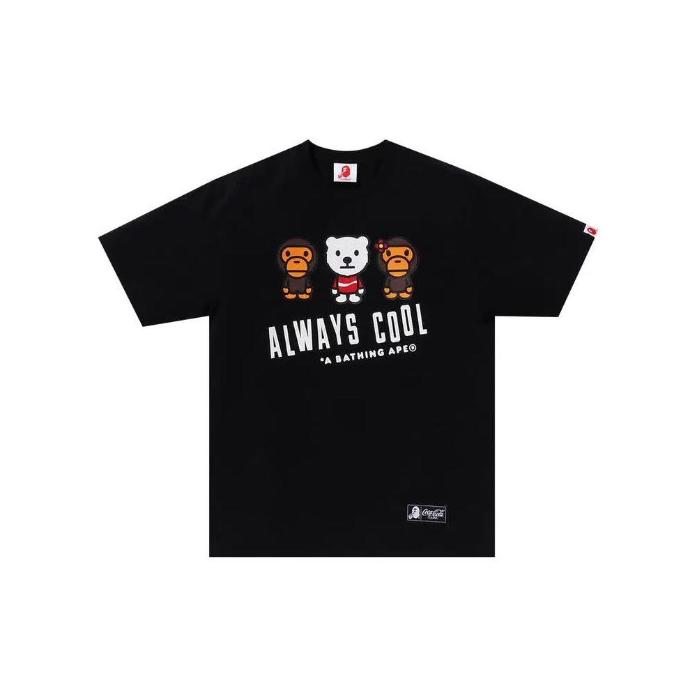 Футболки BAPE x Coca-Cola Milo Tee 'Black' 1