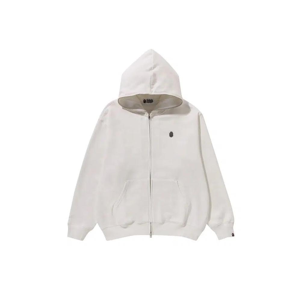 Толстовки BAPE Metal One Point Full Zip Hoodie 'Ivory' 1