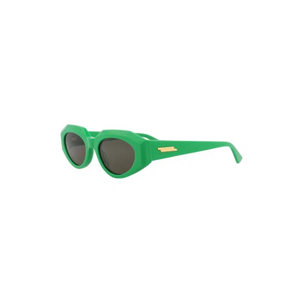 Bottega Veneta Круглые солнцезащитные очки 'Green' 2