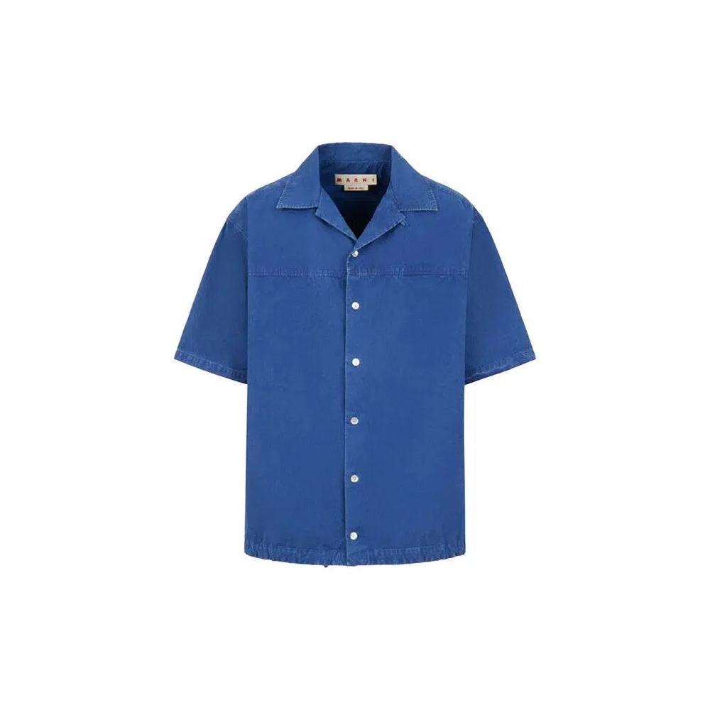 Рубашка на пуговицах Marni Shirt 'Океан' 1