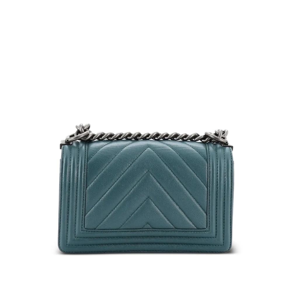 Маленькая сумка через плечо Boy Flap Bag Chevron Caviar 2