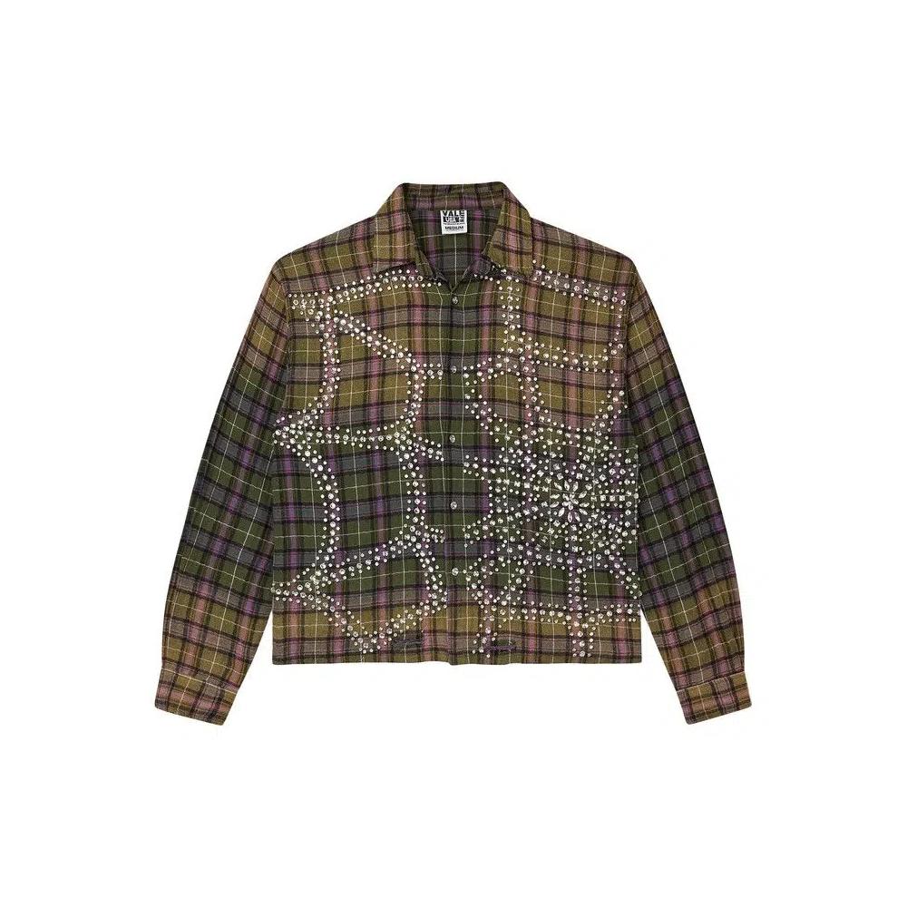 Фланелевые рубашки Vale Forever Green Fever Flannel 'Темно-зеленый/Фиолетовый' 1