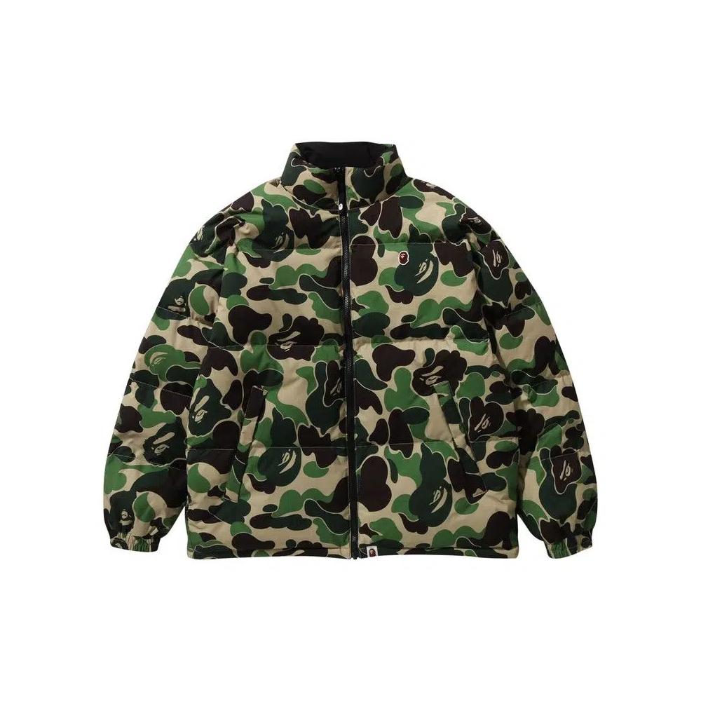 Пуховики BAPE ABC Camo Reversible Down Jacket 'Green' 1