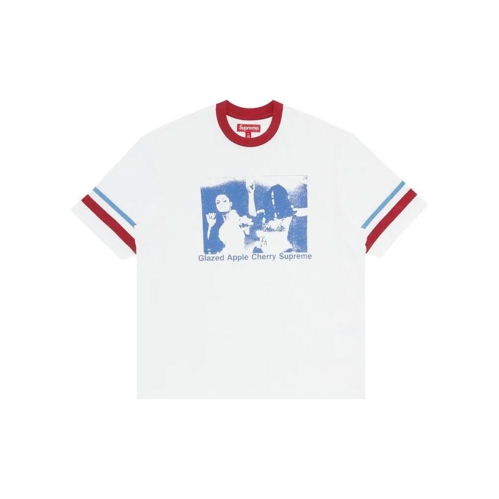 Футболки Supreme Glazed Athletic Short-Sleeve Top 'White' 1