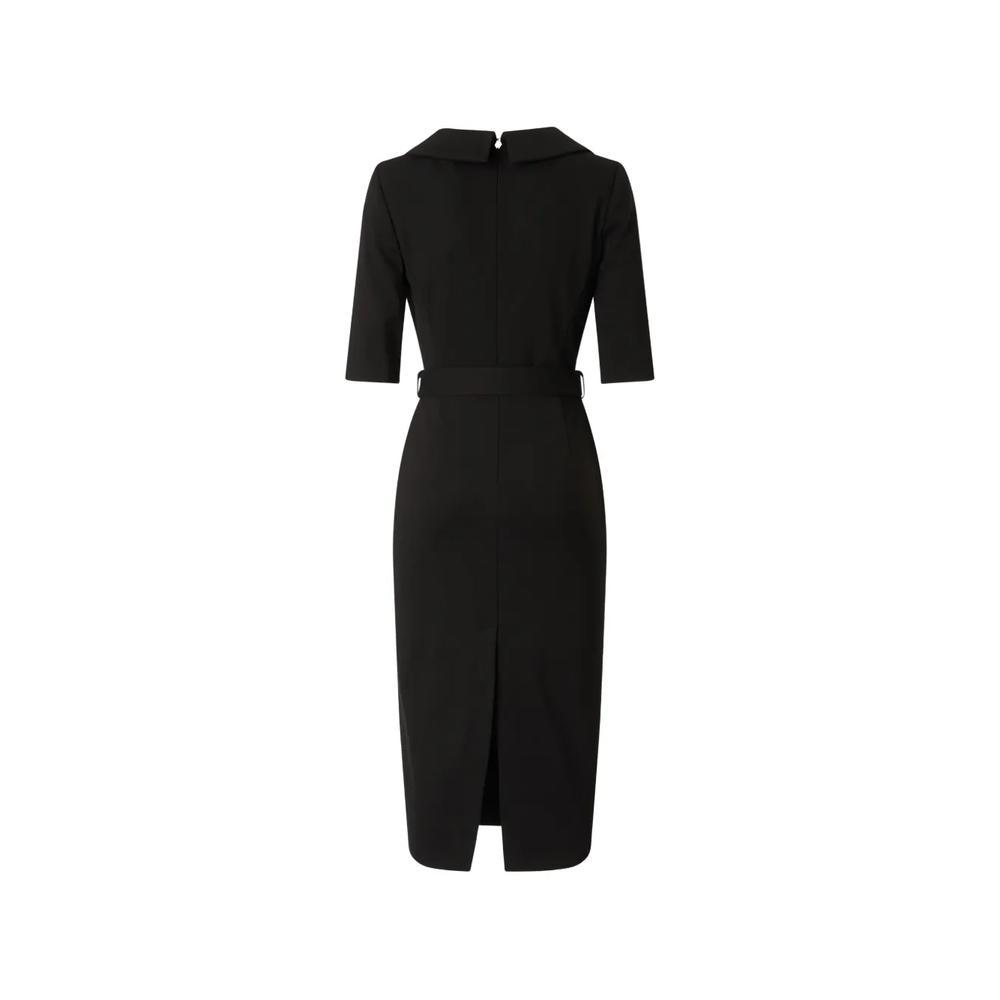 Платье миди с V-образным вырезом 2