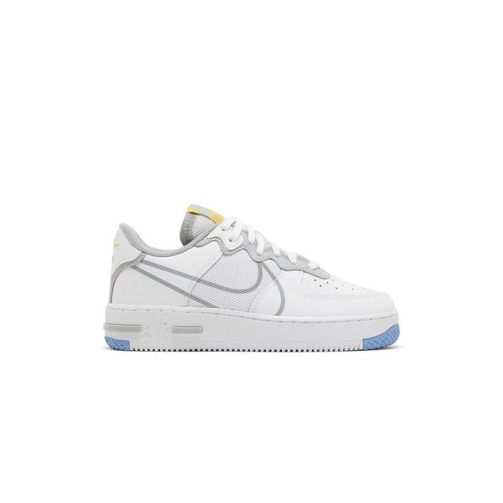 Кроссовки Nike Air Force 1 React SU GS 'White Light Smoke Grey' 1
