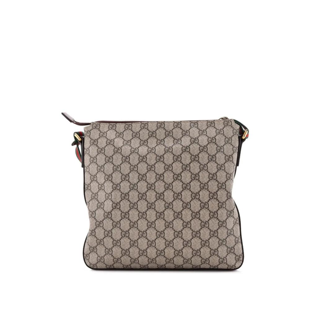 Сумка через плечо Courrier Zip Messenger GG Coated Canvas with Applique Medium 2