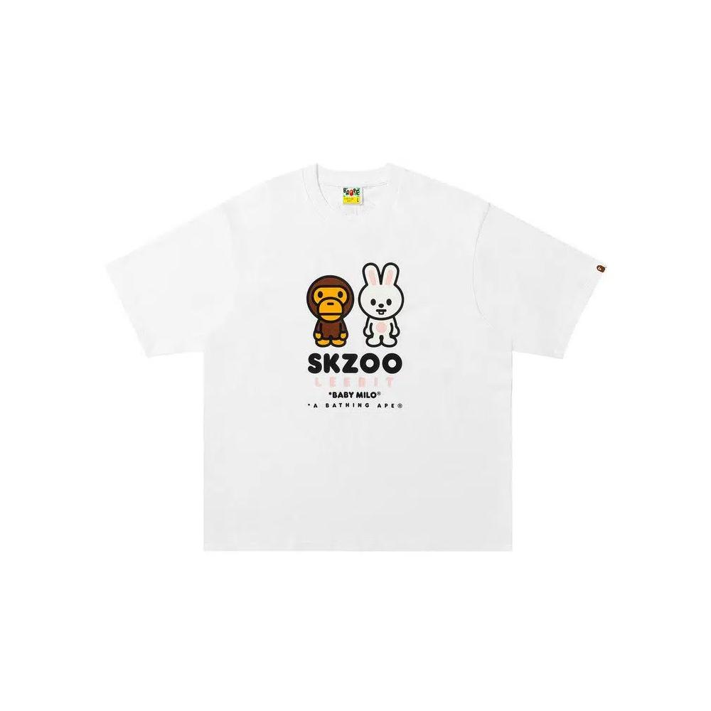 Топы BAPE x Stray Kids Leebit Baby Milo Tee 'White' 1