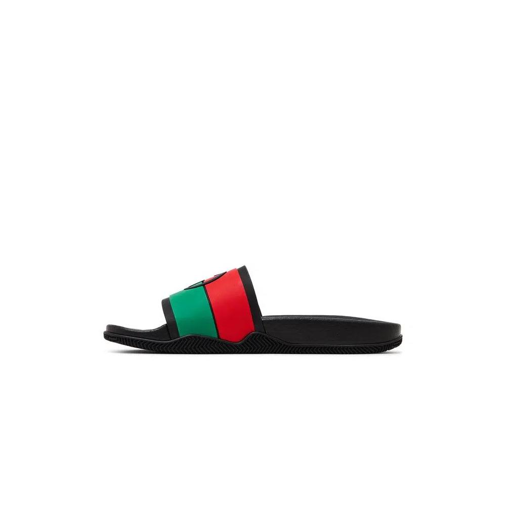 Слайды Gucci Wmns Slide 'Interlocking G - Black Red Green' 3
