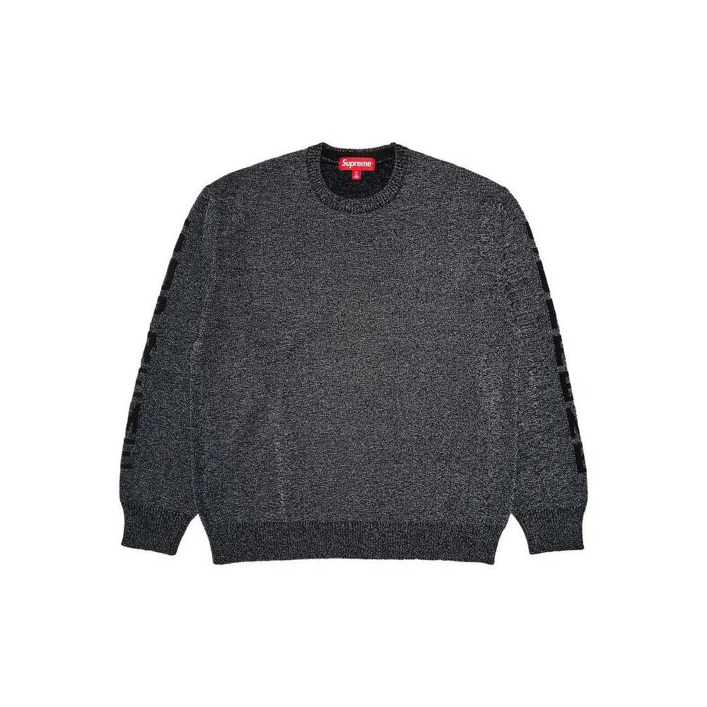 Supreme Reflective Sweater 'Black' 1