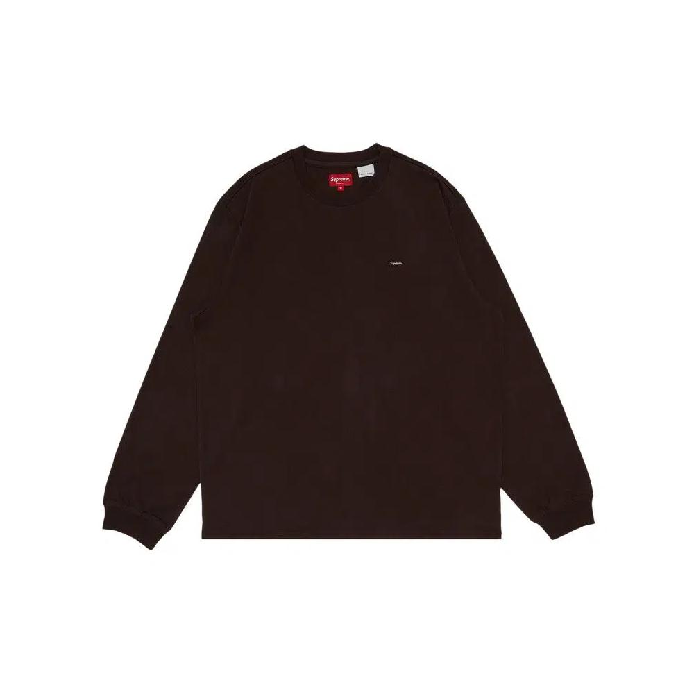 Футболка Supreme Small Box Long-Sleeve Tee 'Dark Brown' 1
