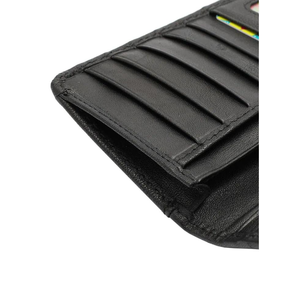 Мужской RFID-блокирующий бифолд длинный кошелек - Черный 6