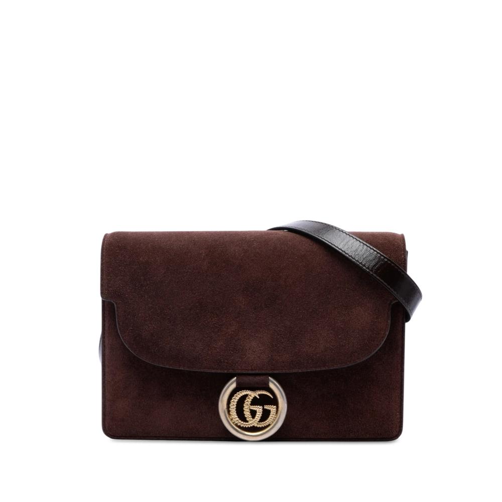 2016-2026 Small Suede GG Ring Torchon crossbody bag 1