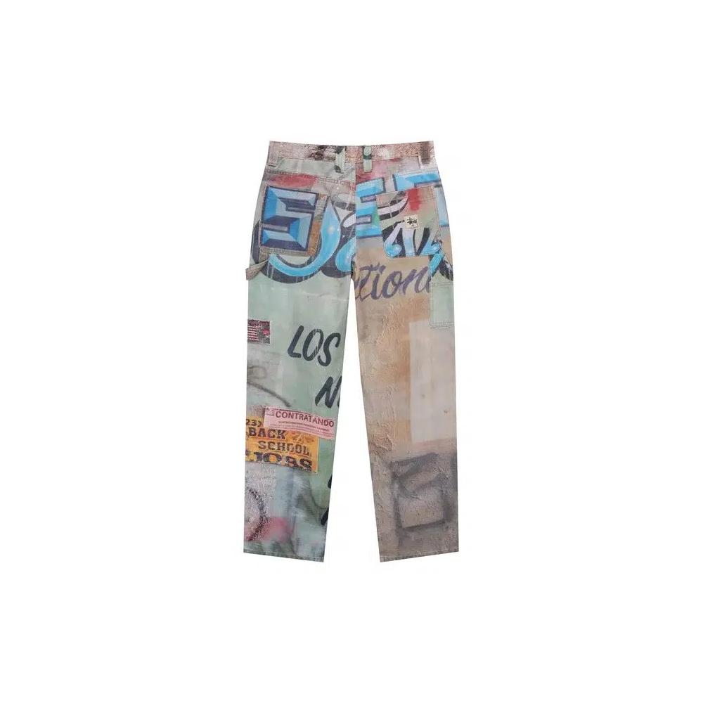 Брюки Stussy Alfonso Canvas Work Pant 'Мультиколор' 2