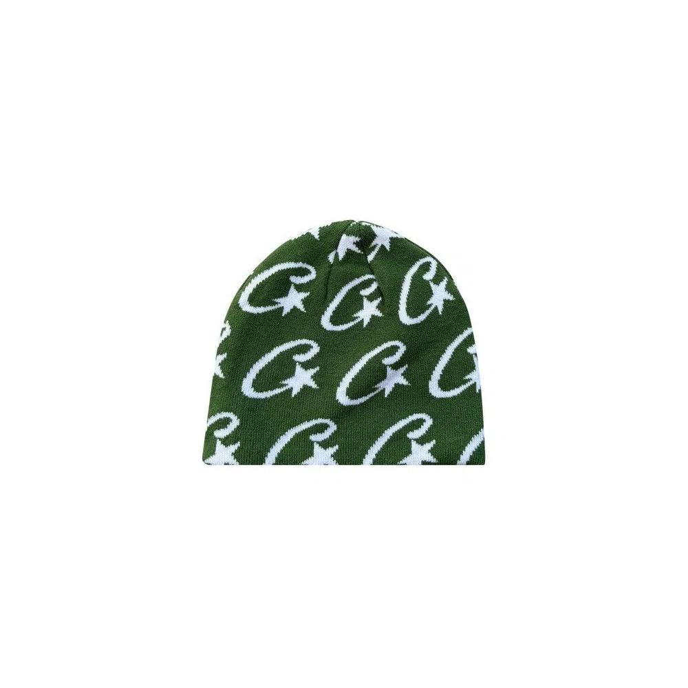 Бини Corteiz C-Star Monogram Beanie 'Зеленый' 1