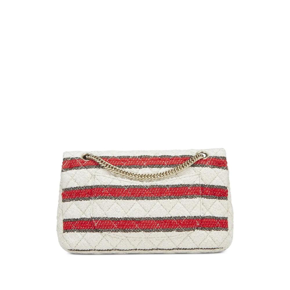 Полосатая сумка на плечо Classic Flap medium 2009-го года 2