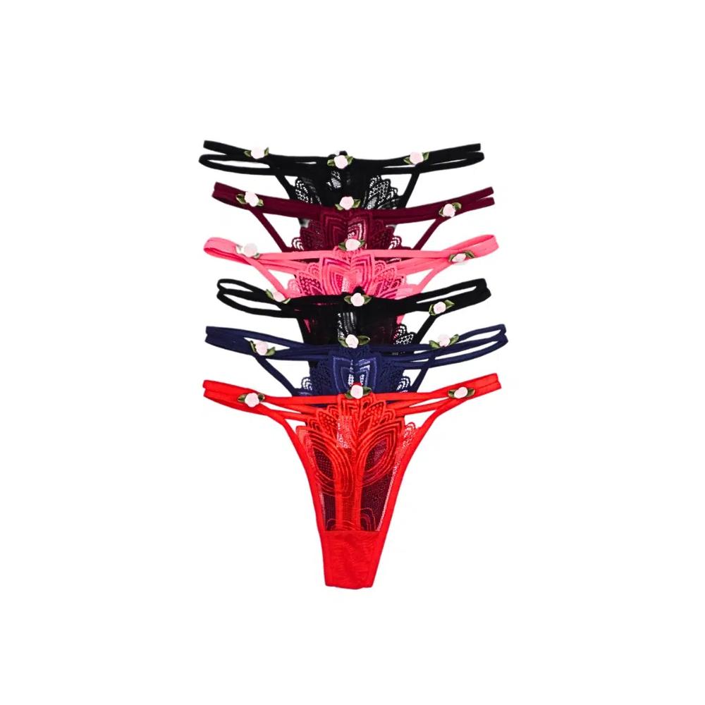 Набор из 6 стрингов Rosie Sexy Lace G String Thong Panties Bundle B 1