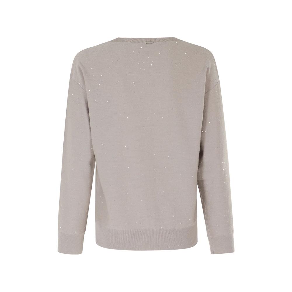 sequin-embellished V-neck sweater 2