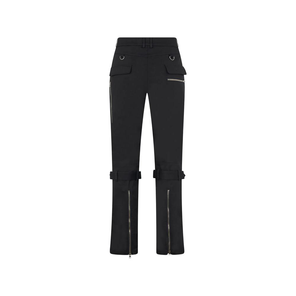 buckle-detail zip-embellished trousers 2