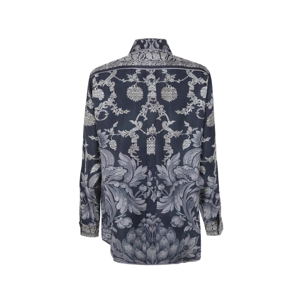 floral-print silk shirt 2