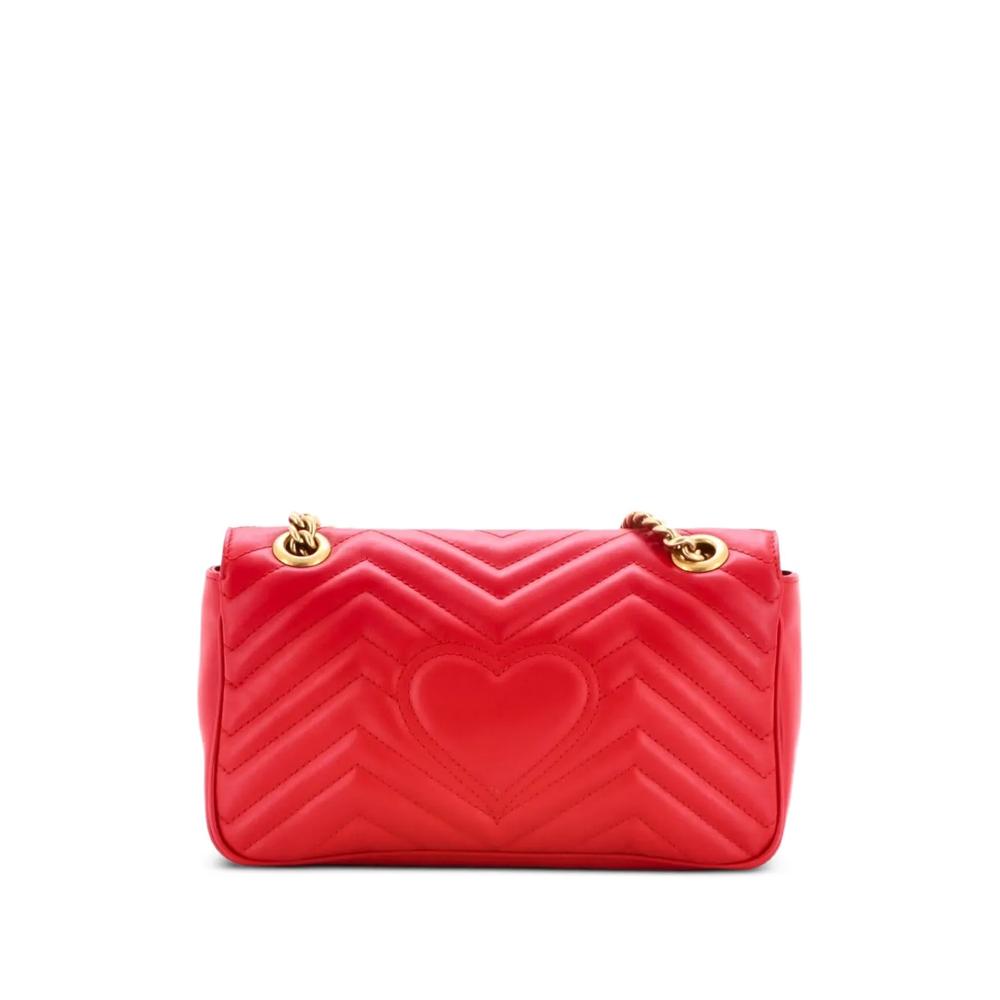 Маленькая стеганая сумка через плечо GG Marmont Flap Bag 2