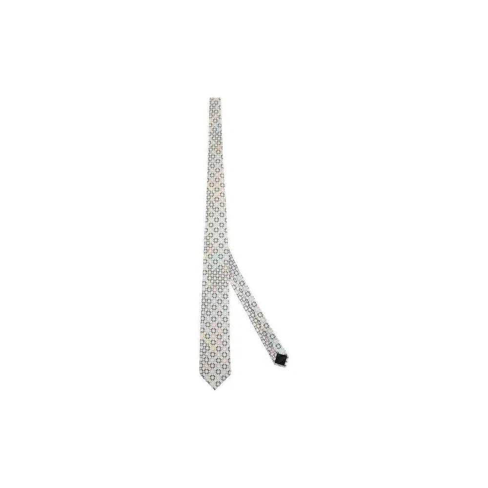Галстук Givenchy 4G Monogram Silk Tie 'Бежевый' 1