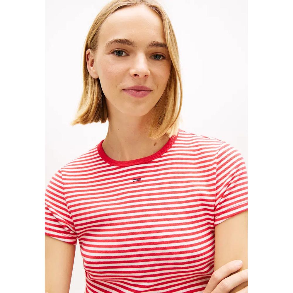 Облегающий топ с круглым вырезом и рифленой текстурой - Tommy Jeans 3